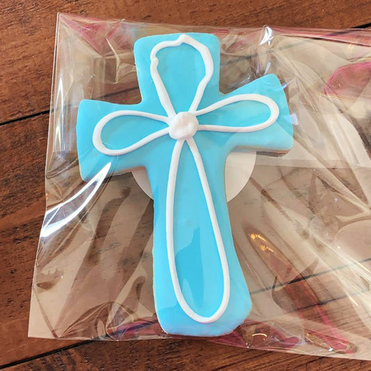 Blue Cross Shortbread Cookie