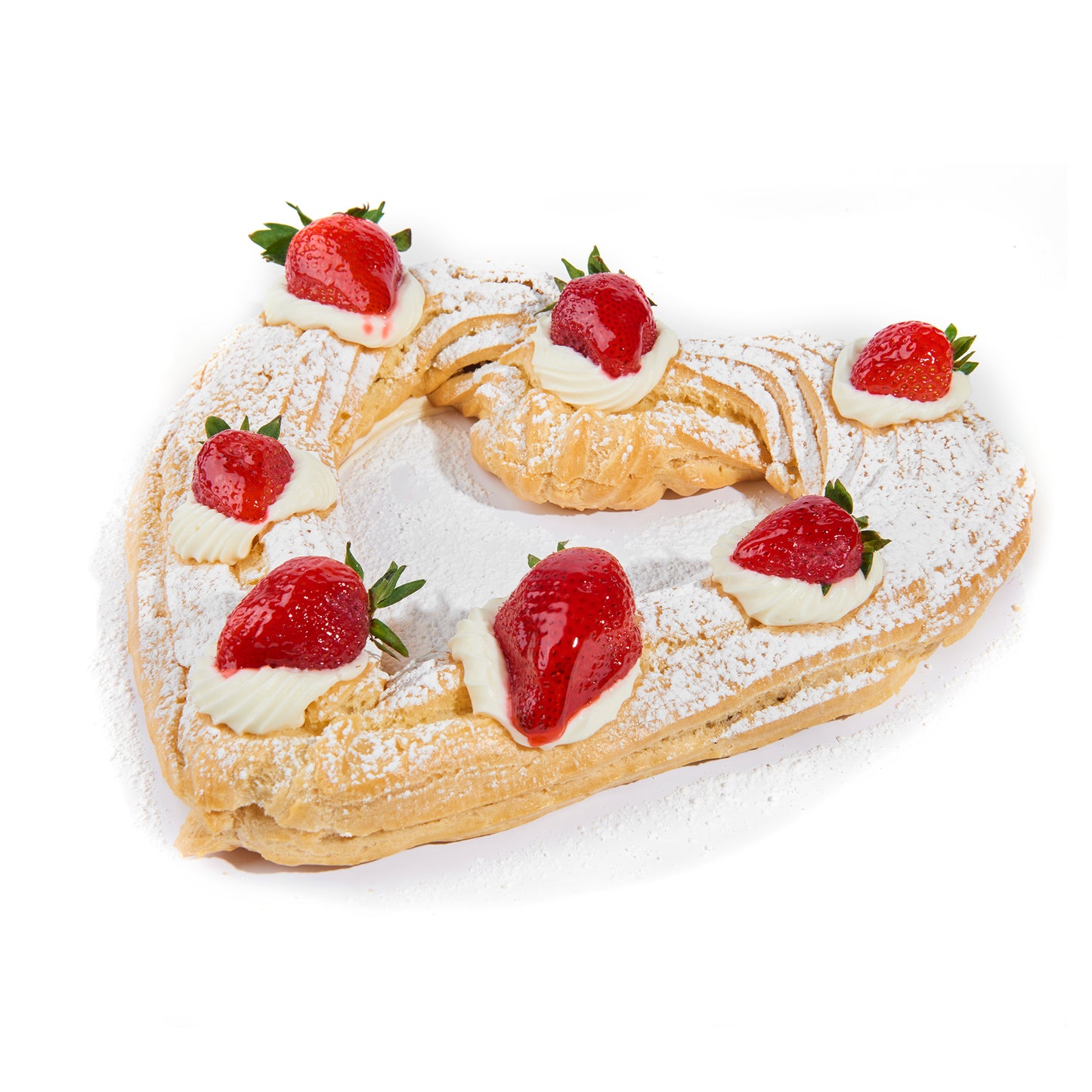 Valentine's Day Big Heart Strawberry Zeppole